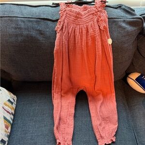 Coral Kids Ruffled Jumpsuit
